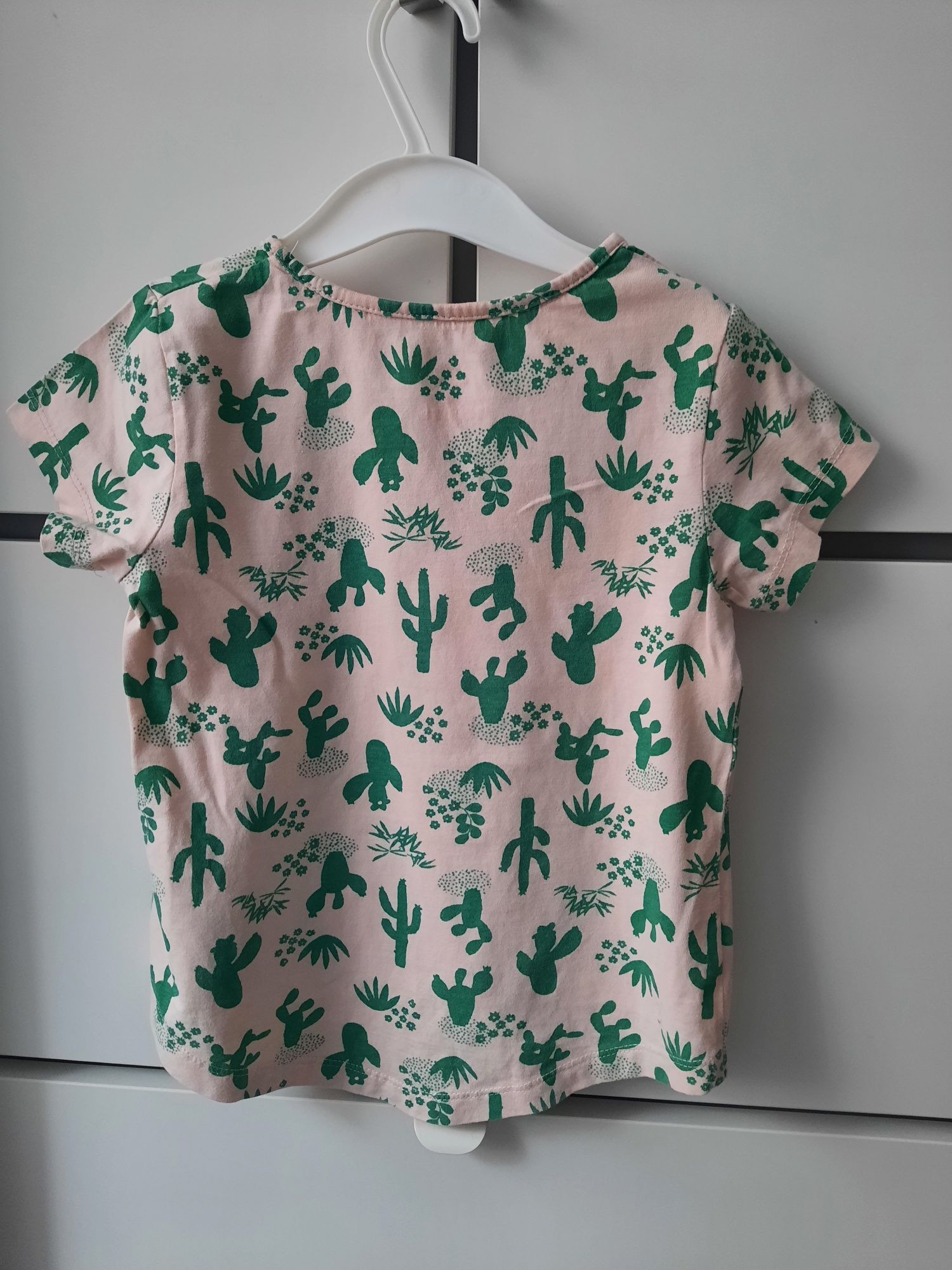 Koszulka z krótkim rękawem T-shirt w kaktusy Lupilu r. 98-104