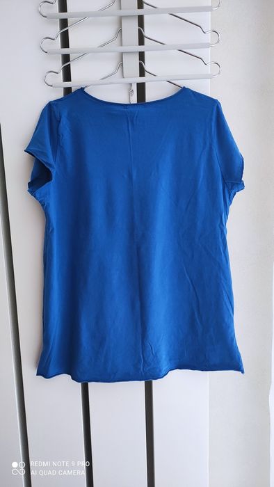 koszulka bluzka t-shirt rozm. uni niebieski