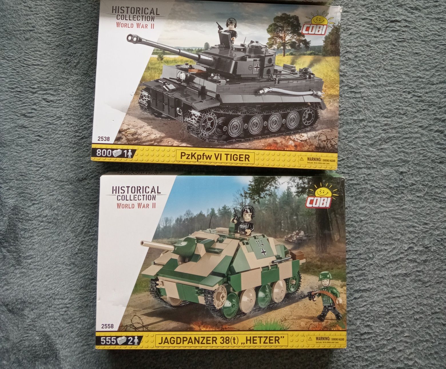Zestaw czołgów Cobi Tygrys 2538 / Hetzer 2558