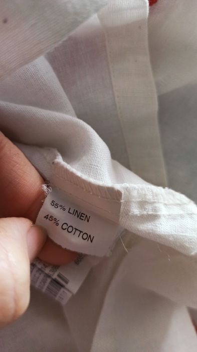 Sg Bluzka 152 zara lniana bluzka koszula 152 len + bawełna