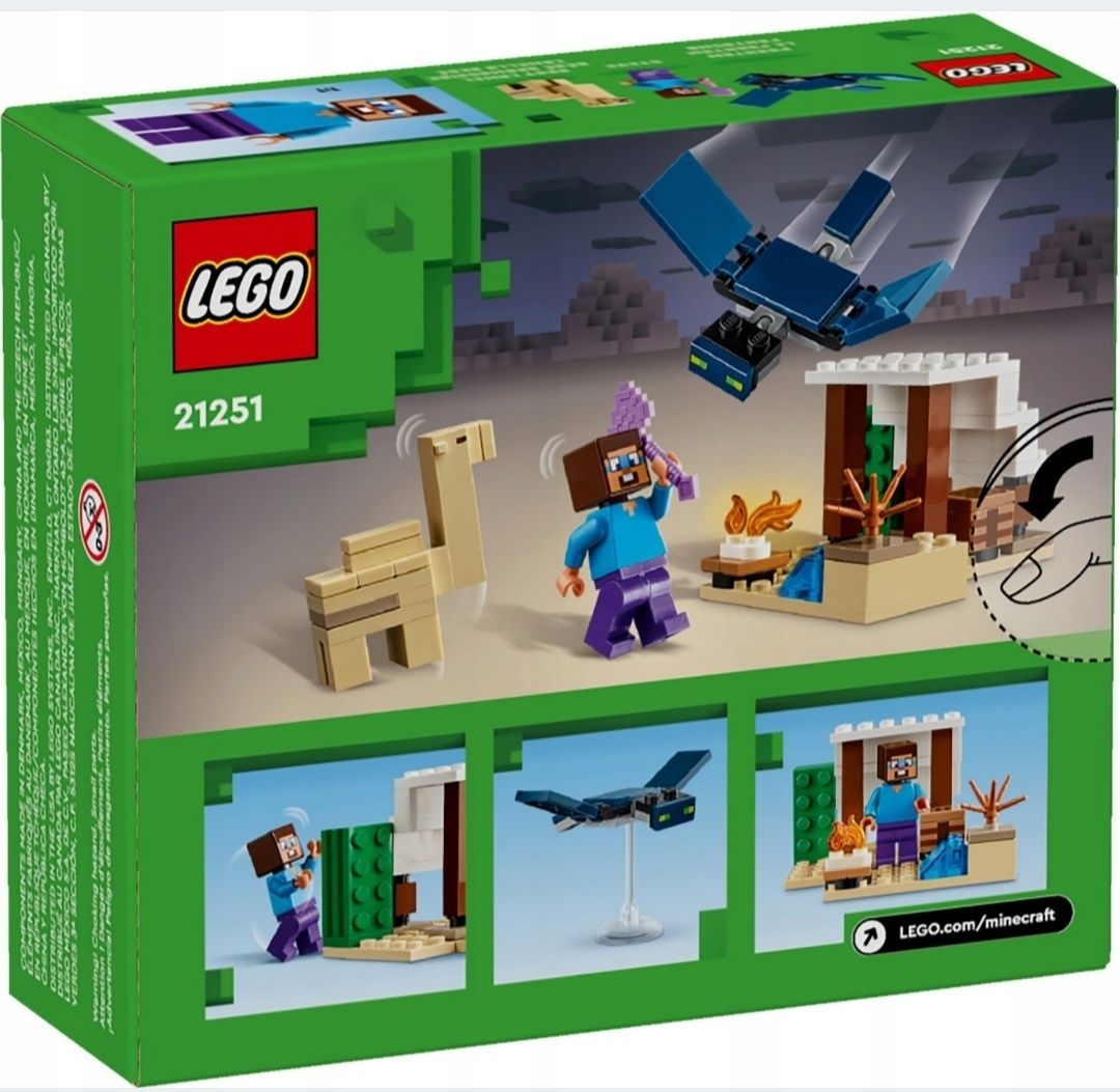 LEGO Minecraft Pustynna wyprawa Steve'a (21251)

Ten zestaw LEGO® Mine