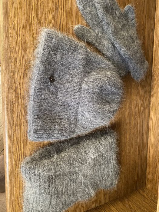 Шапка+бафф+рукавички