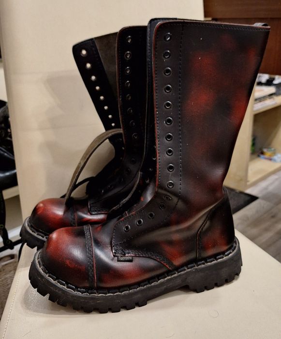 Glany steel love r. 40 bordowe prawie nowe