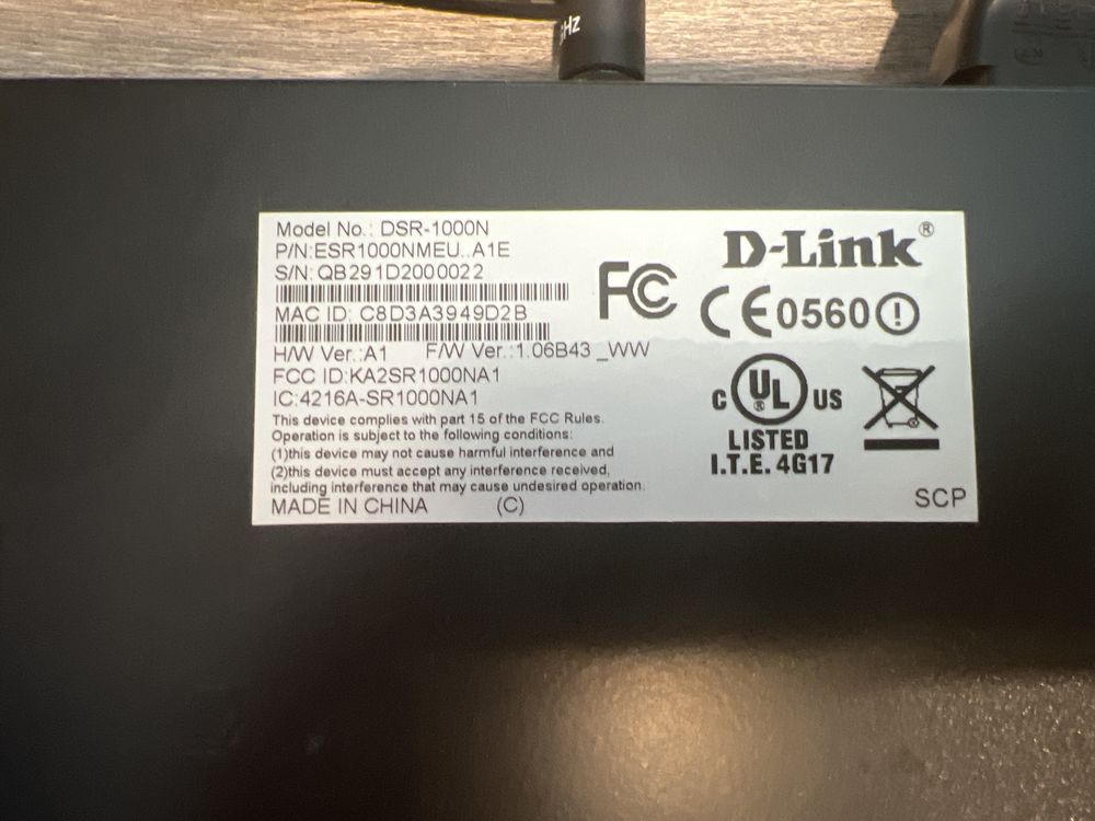 Router DSR-1000N