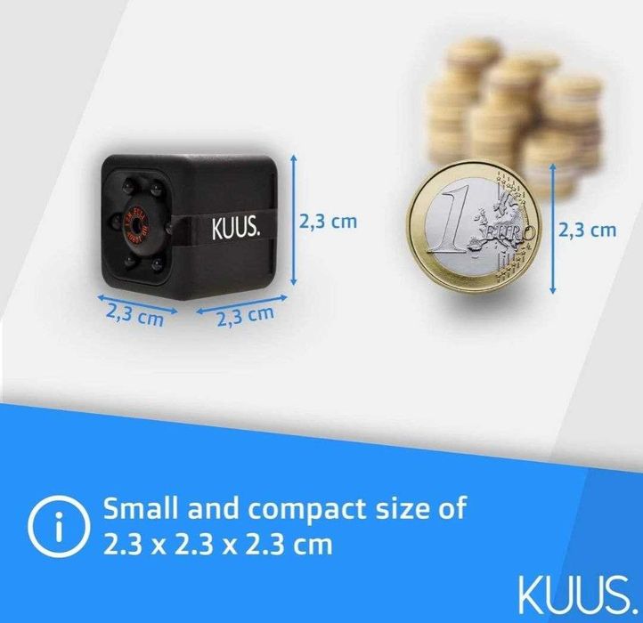 Мікро камера KUUS C1 з аудіо та відео, 32 ГБ пам яті, нічне бачення.