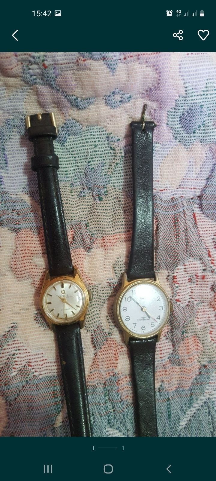 Dois relógios de corda de mulher