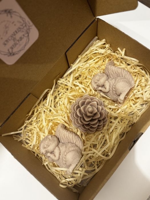 Zestaw prezentowy świece sojowe