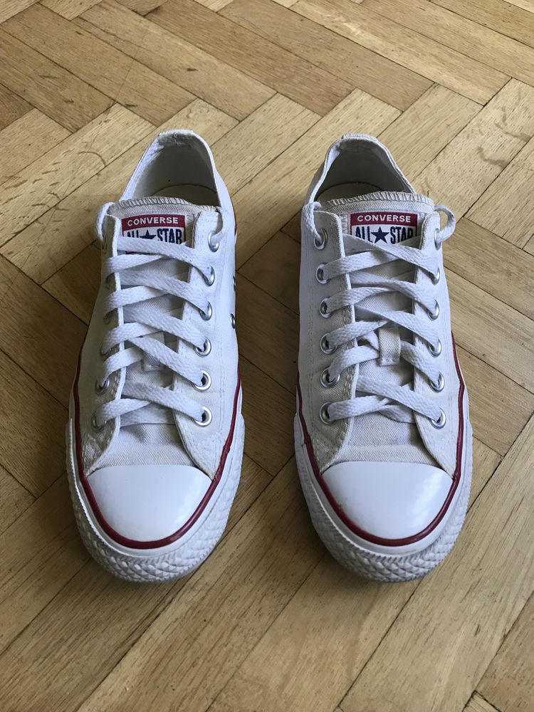 Trampki Converse 37.5 białe niskie oryginalne bdb stan klasyk