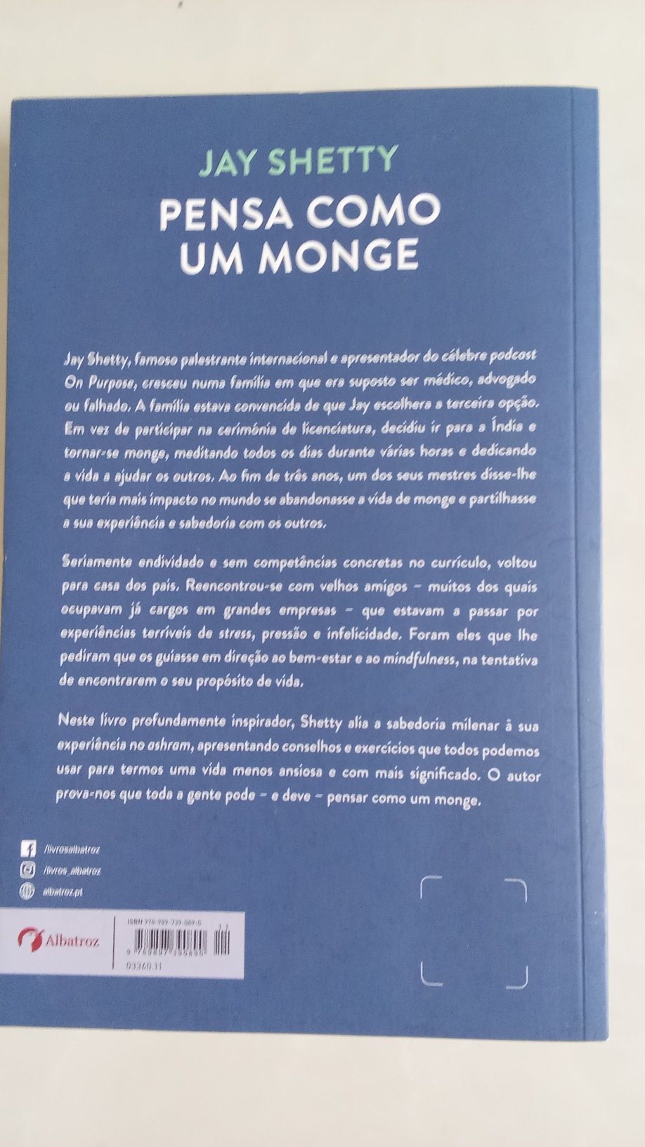 PENSA COMO MONGE. Jay Shetty. 385 Pag. Novo
