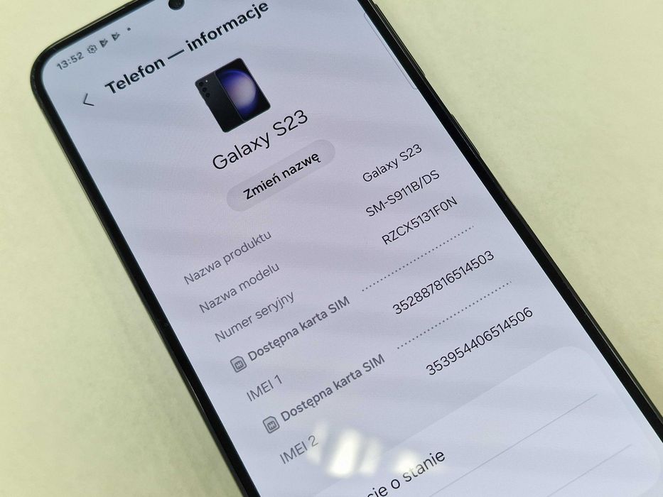 Samsung Galaxy S23/ 8GB/ 128GB/ Phantom Black/ Grade A- / gw do 05.26