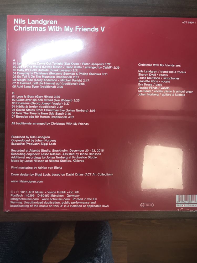 Jazz  Nils Landgren ( запечатана) LP, винил, пластинка