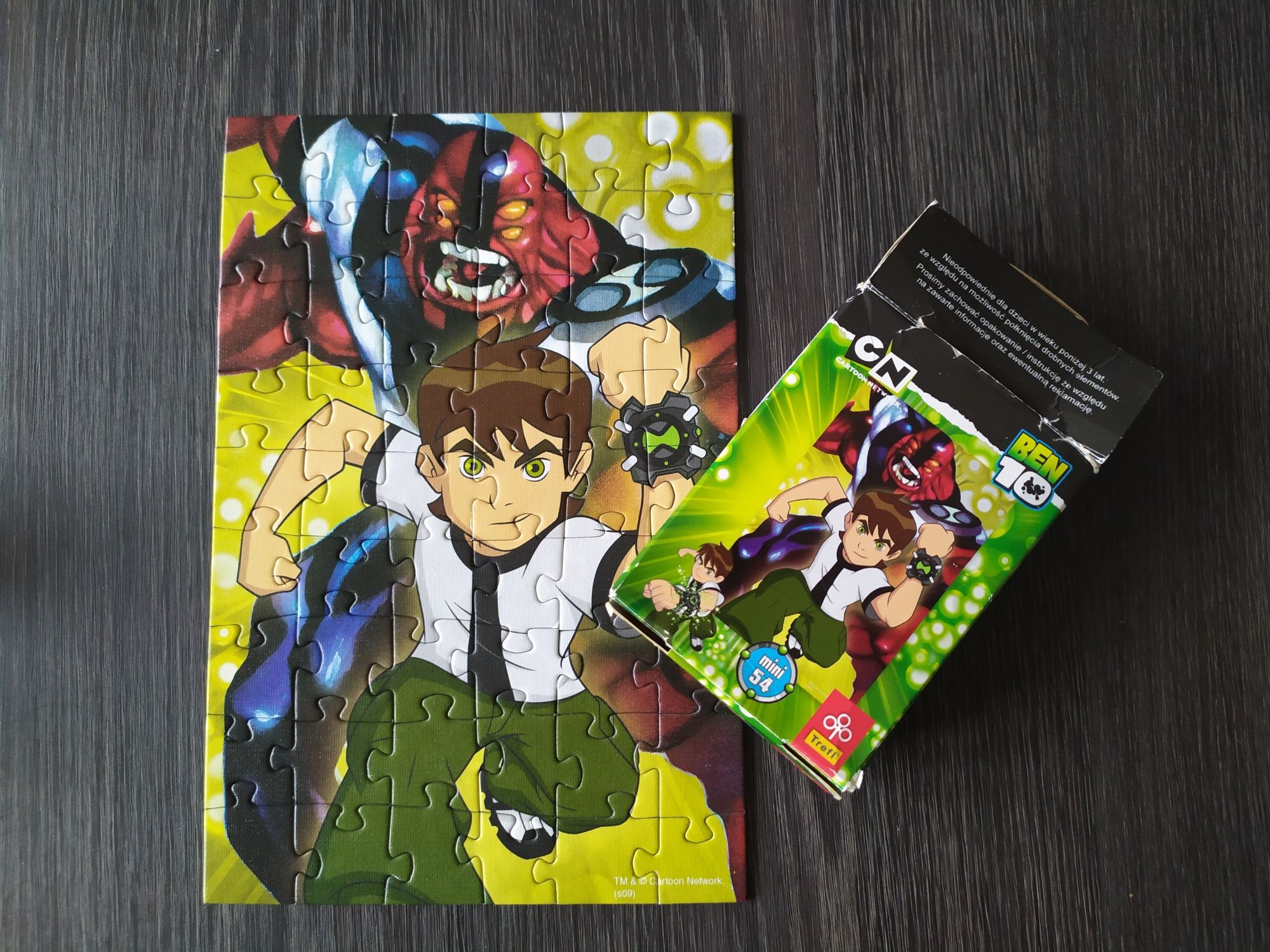 Puzzle mini 54 el Trefl Ben 10 okazja