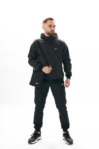Спортивный костюм мужской весенний Nike черный + сумка в подарок