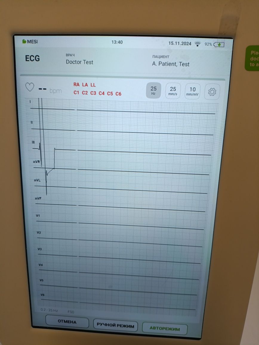 Сучасний електрокардіограф Mesi mTablet ECG, європейський, майже новий