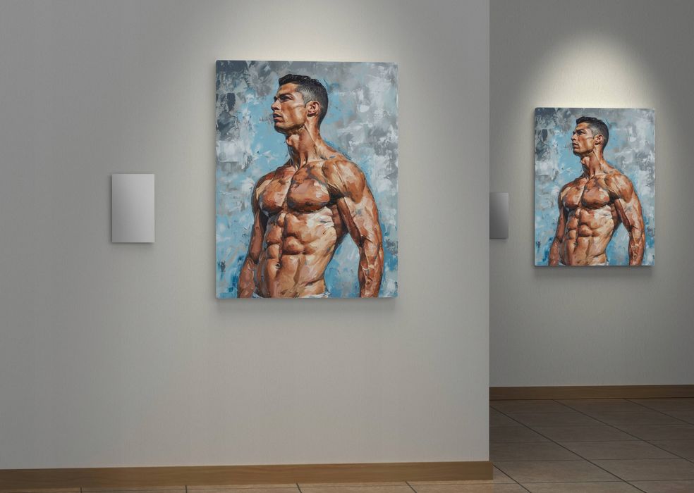 Obraz na płótnie Cristiano Ronaldo CR7 90x120 cm nowoczesny styl