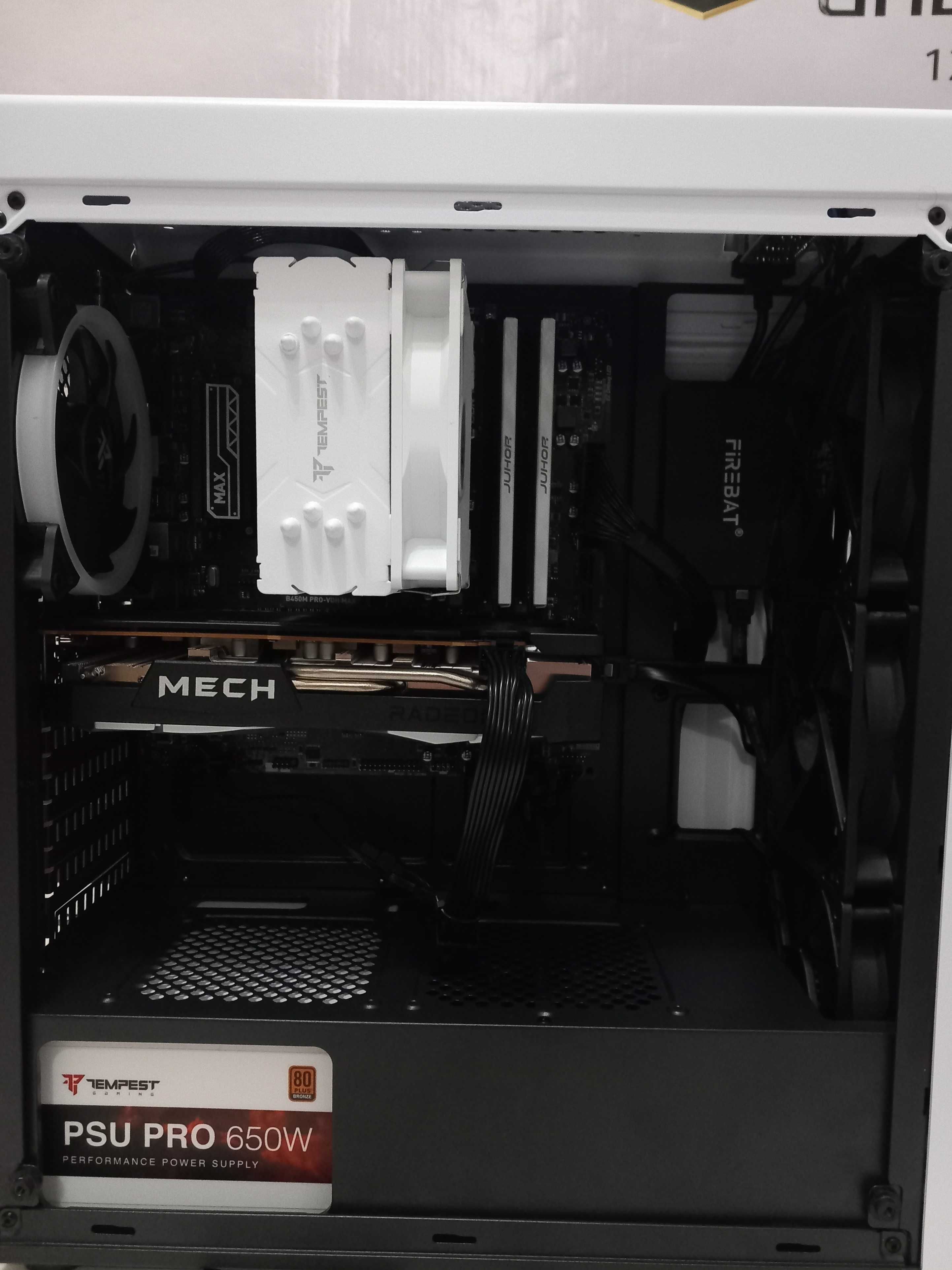 PC Gaming Branco B450M PRO- Ryzen 5 -  RX 6600