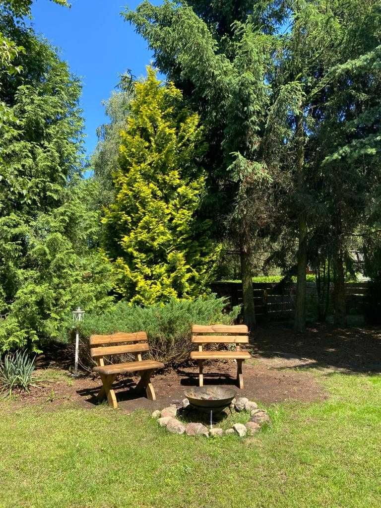 Domek nad jeziorem Łąkie jacuzzi sauna prywatny pomost