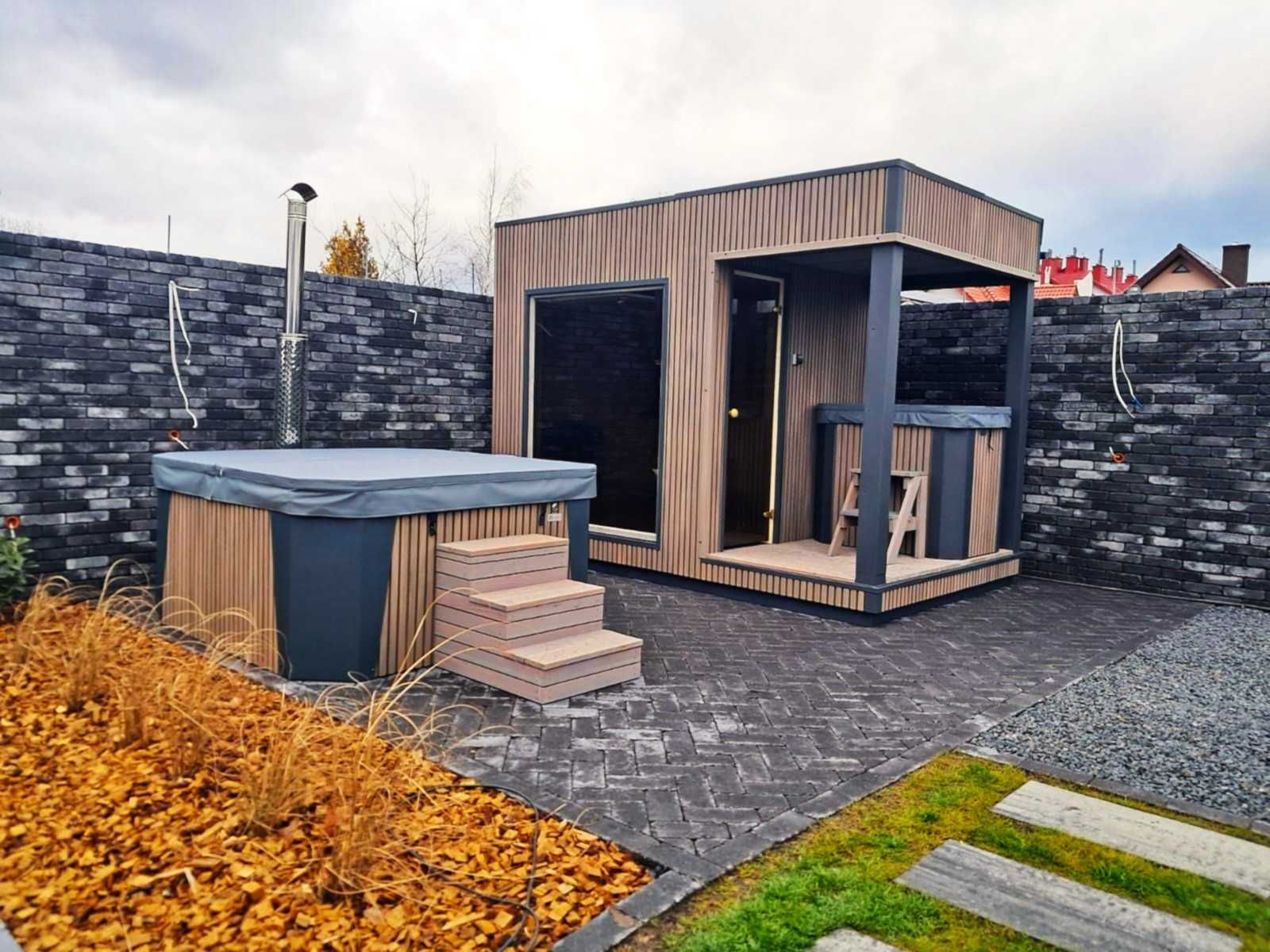 Sauna zewnętrzna Brown Domek ogrodowy od BM Moduły jakość PREMIUM !!
