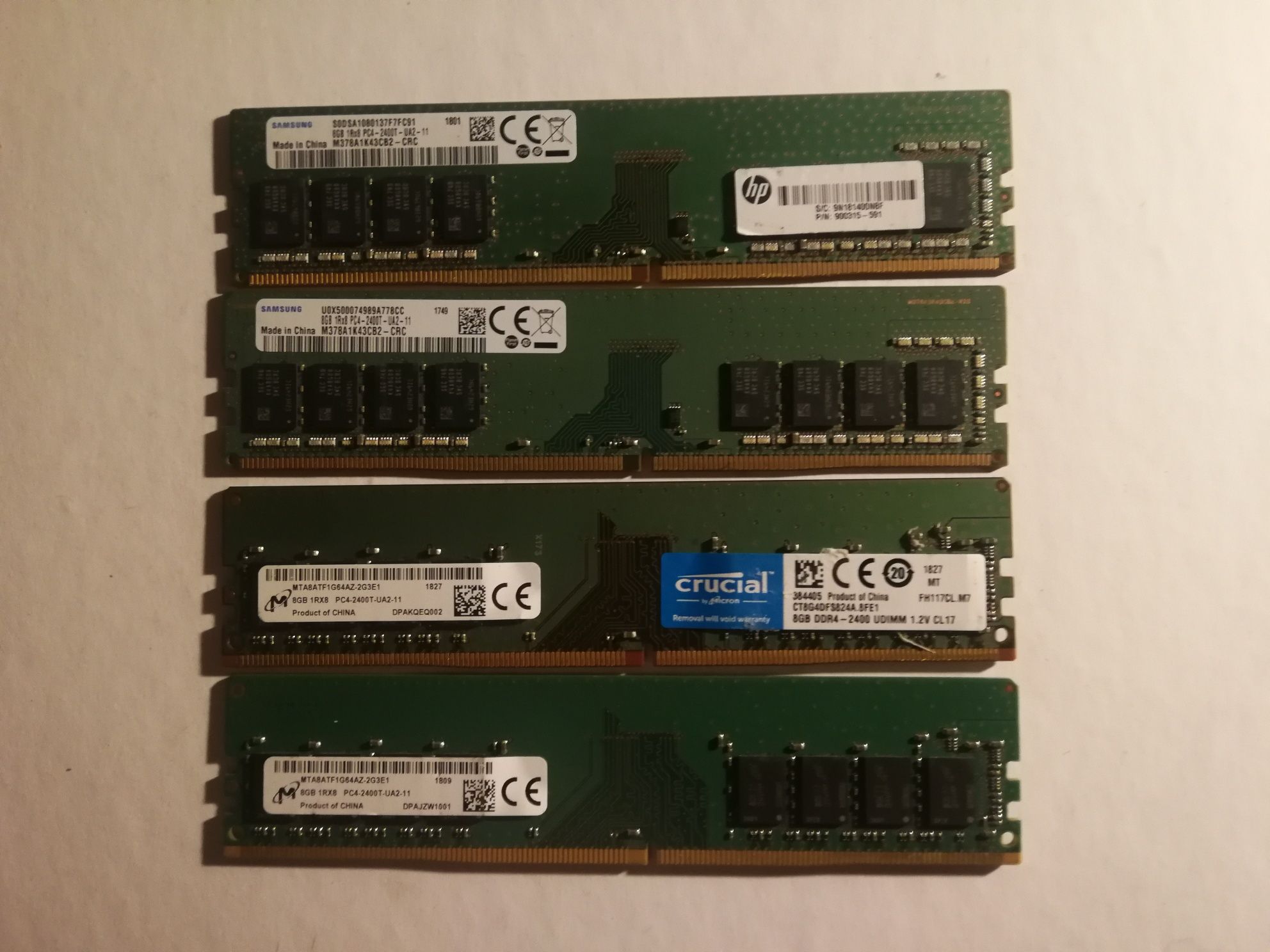ddr4 на 8, 16 гб 2133, 2400, 2666 оперативна память до комп.