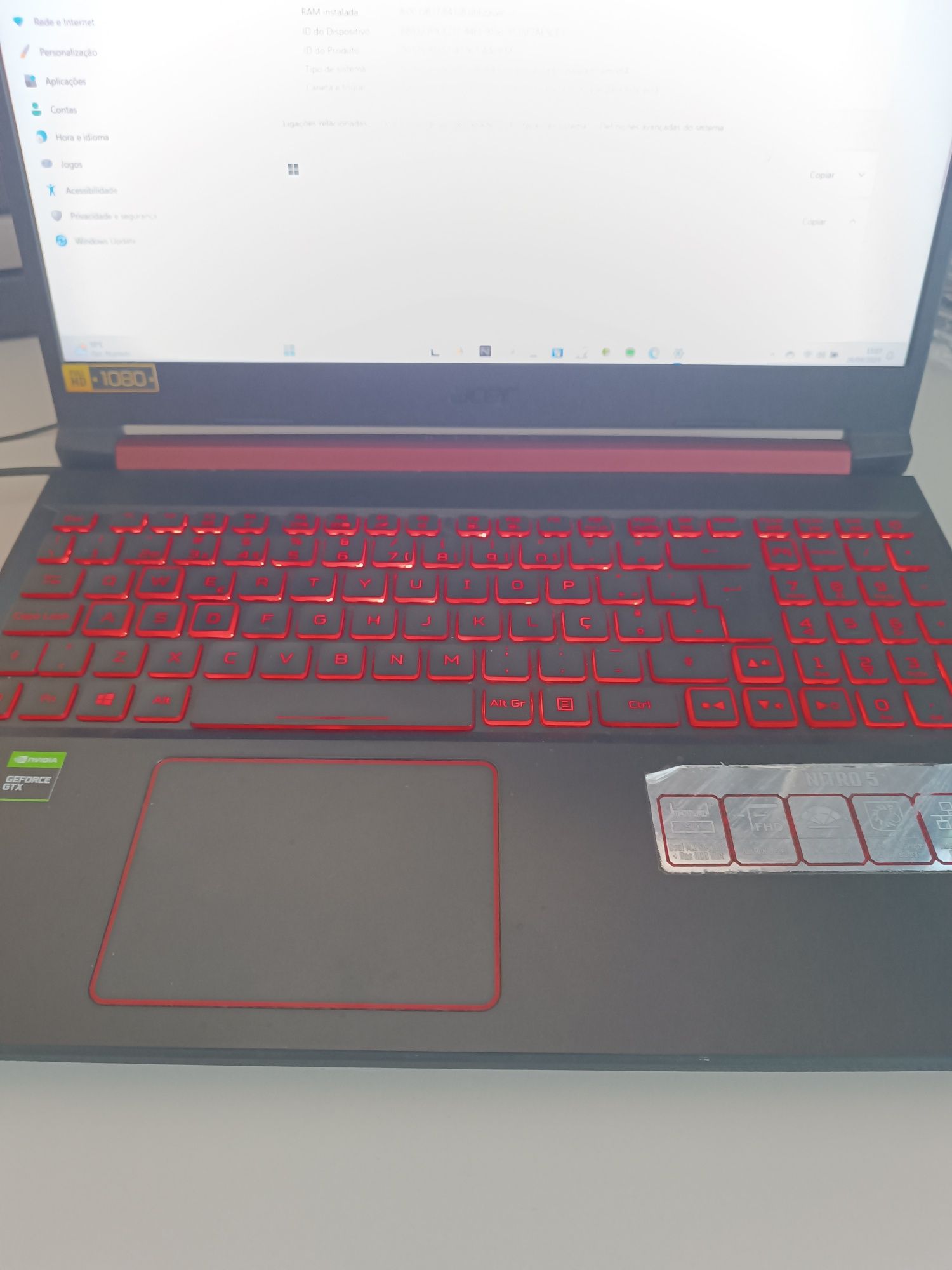 Portátil Gaming Acer Nitro 5