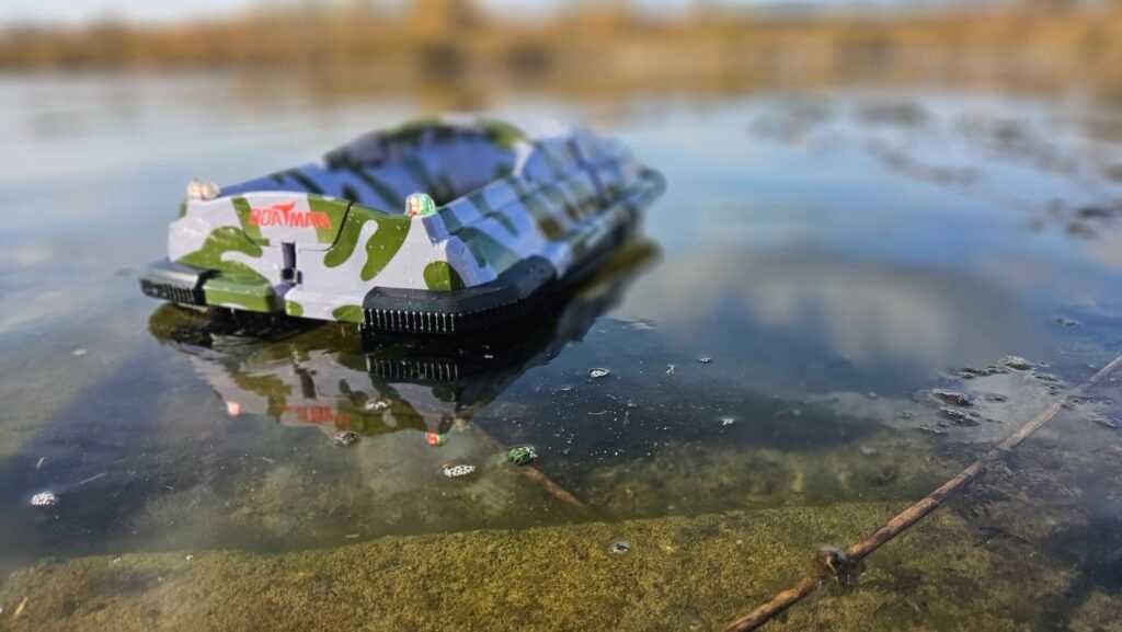 Łódka Zanętowa BOATMAN VULCAN Camo GPS Sklep Stacjonarny Zabrze