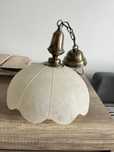 Lampa standardowy szklana retro