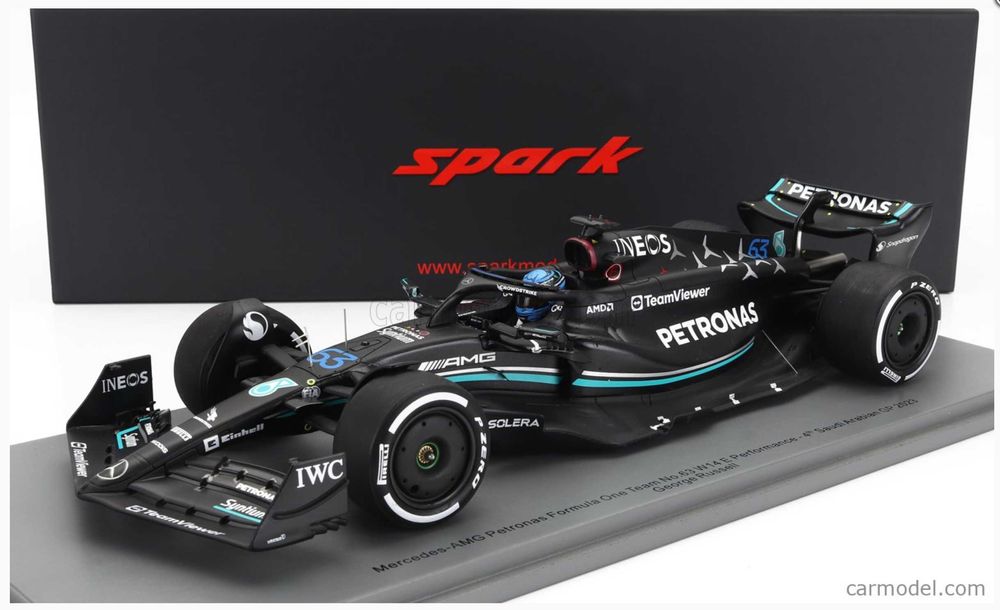 Spark 1:18 Mercedes W14 #63 George Russell — рідкісний болід F1 2023