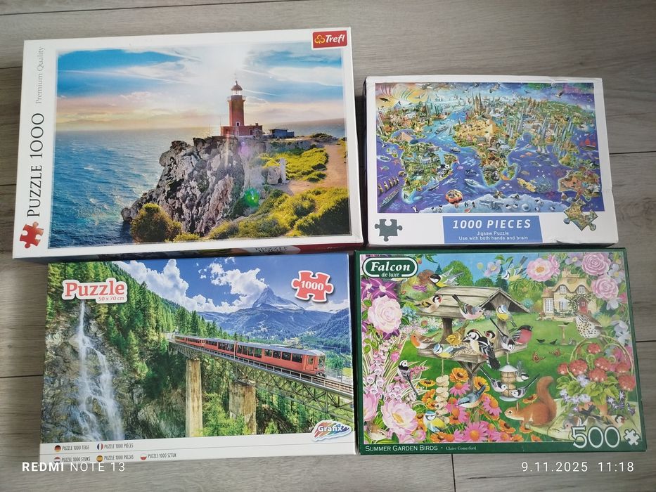 Zestaw puzzli 1000 i 500
