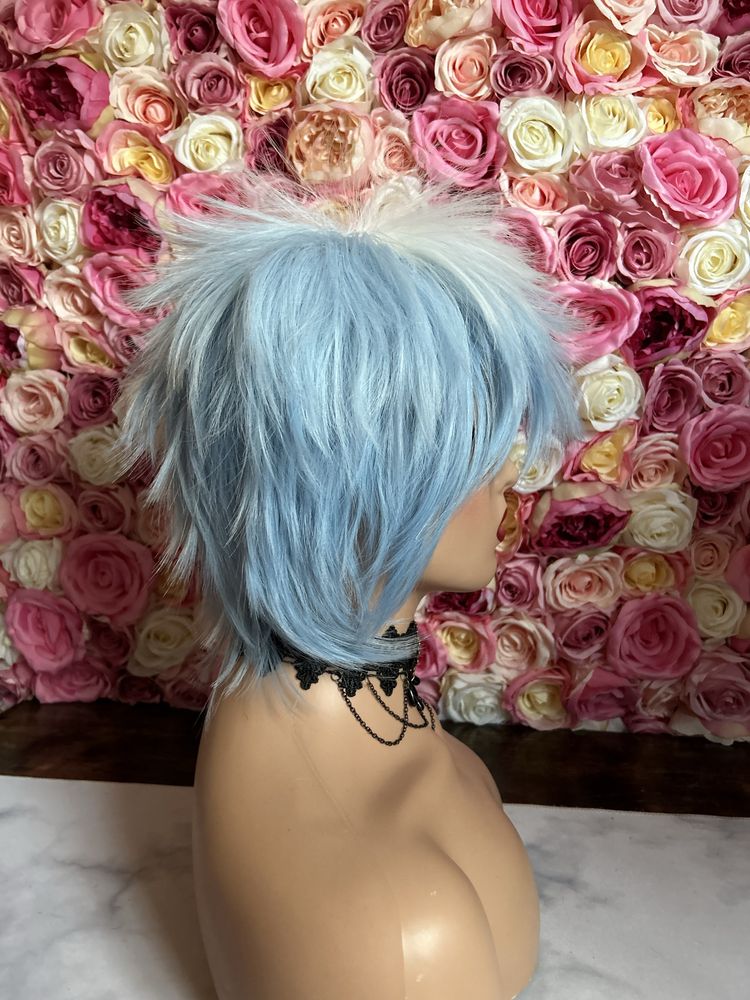 Peruka cosplay anime niebieska wig