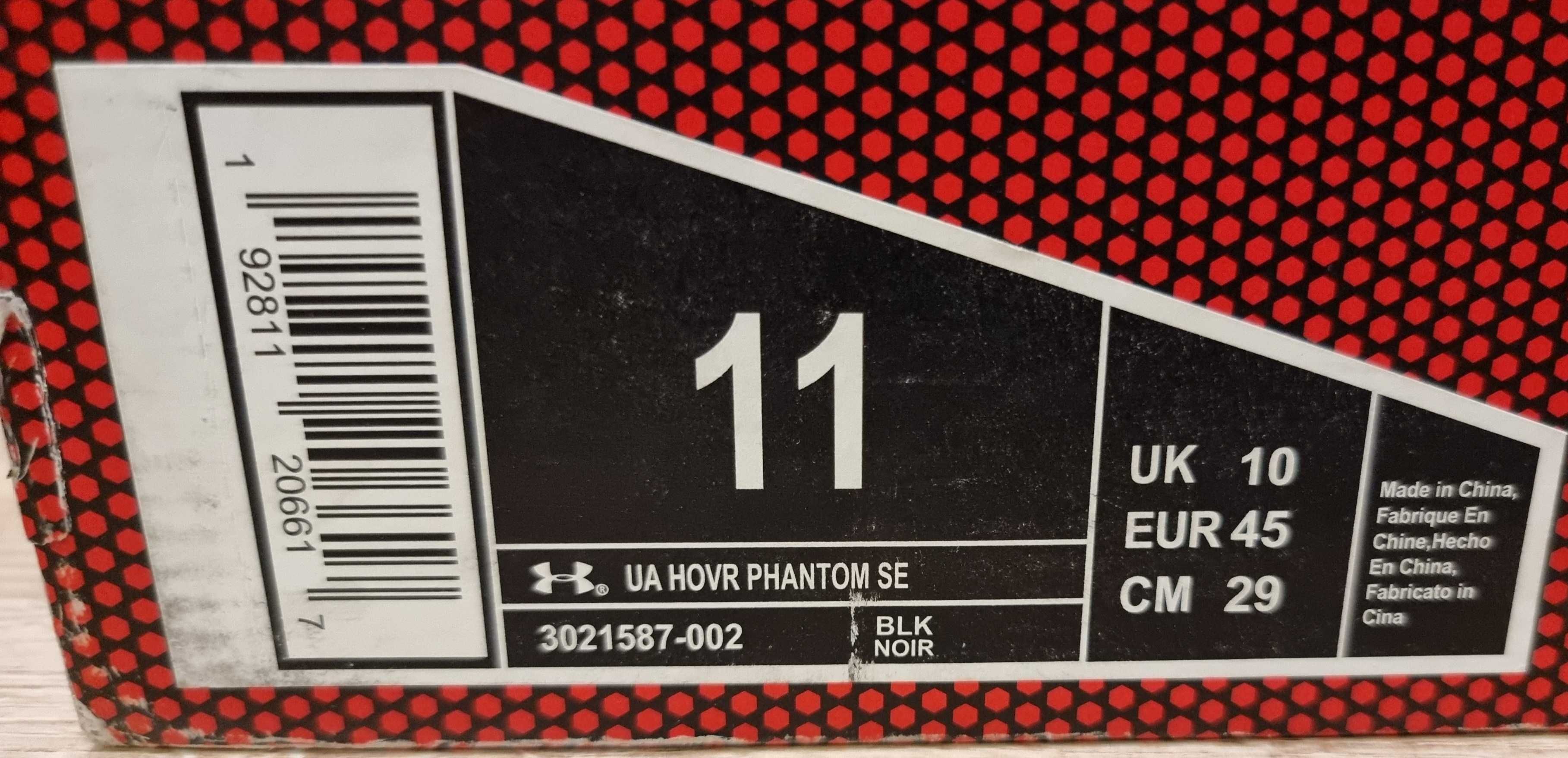 NOWE buty do biegania Under Armour UA Hovr Phantom SE rozmiar 45 29cm