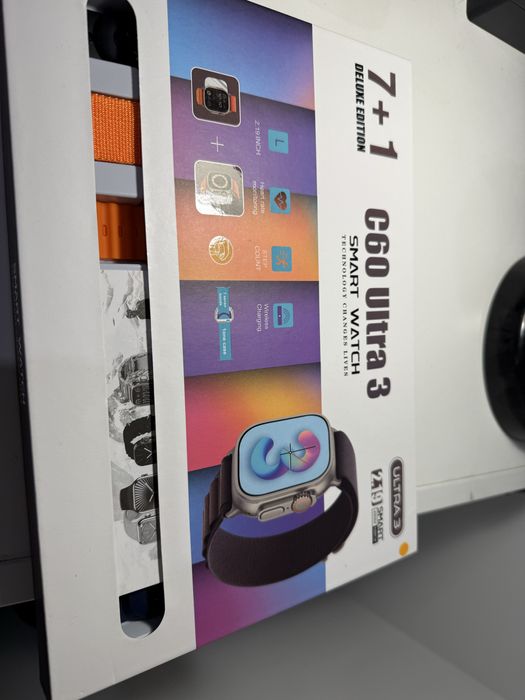 Smartwatch C60 Ultra 3 z jak Apple Watch Ultra nowy komplet