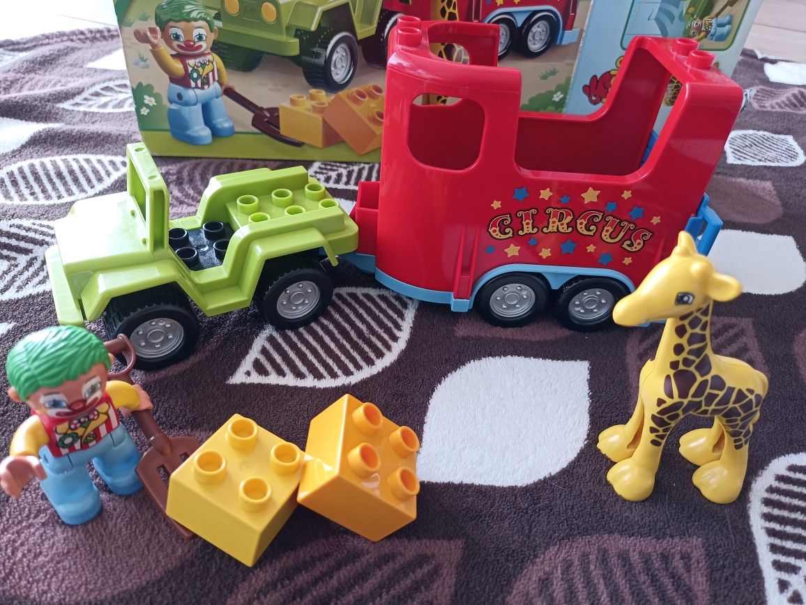 LEGO Duplo 10550 cyrk żyrafa samochód przyczepa