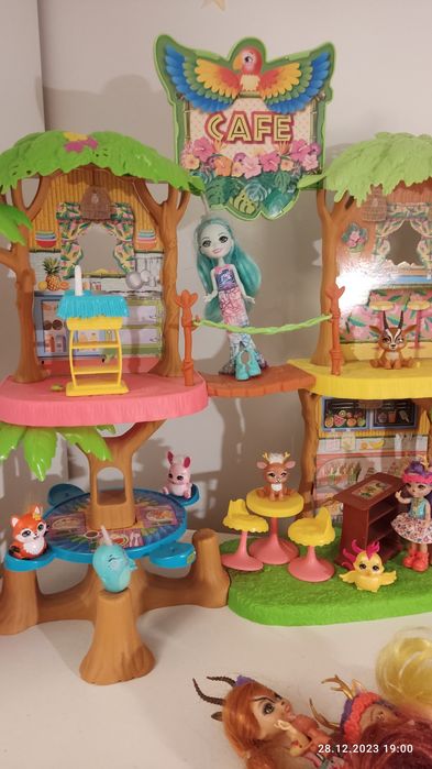 Enchantimals Domek dla lalek Tropical Cafe GFN59 jak nowy