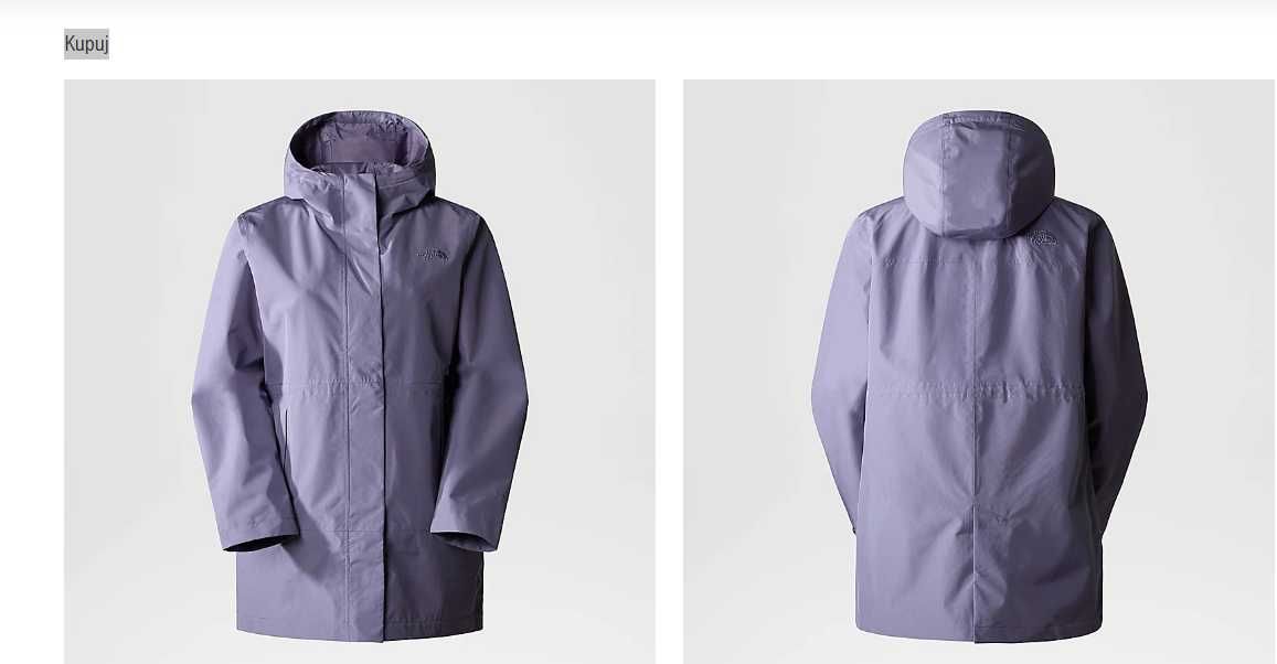 Nowa The North Face damska parka Woodmont