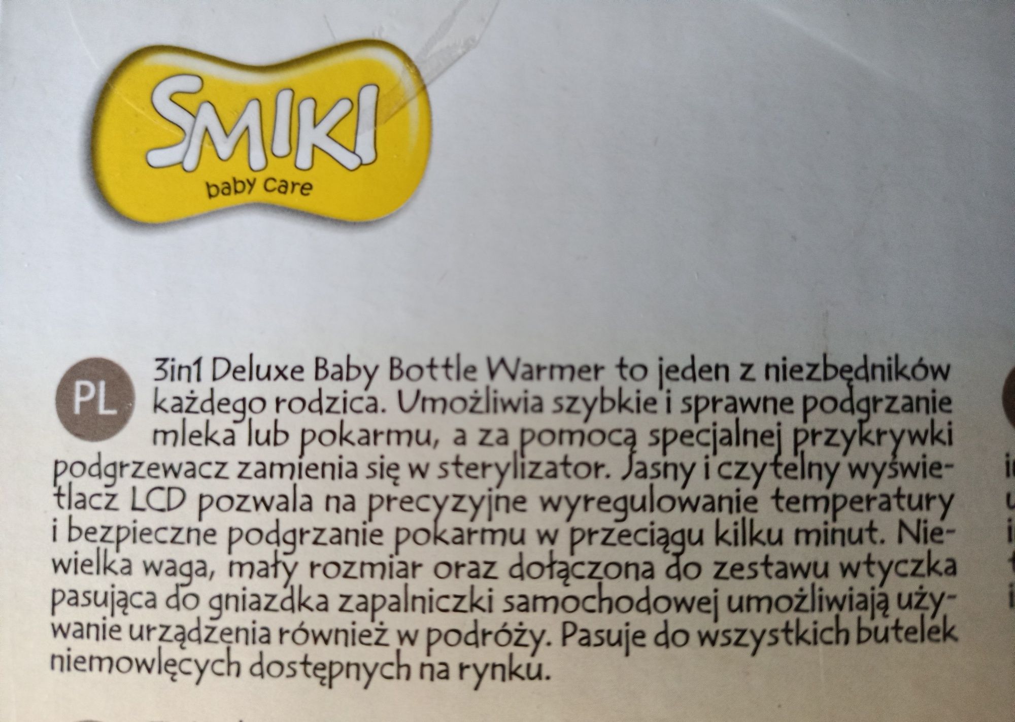 Podgrzewacz/wyparzacz do butelek/smoczków SMIKI