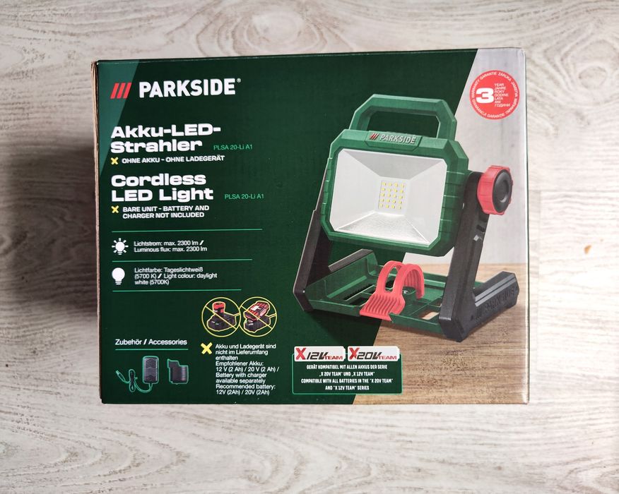 Акумуляторний прожектор Фонар PARKSIDE PLSA 20