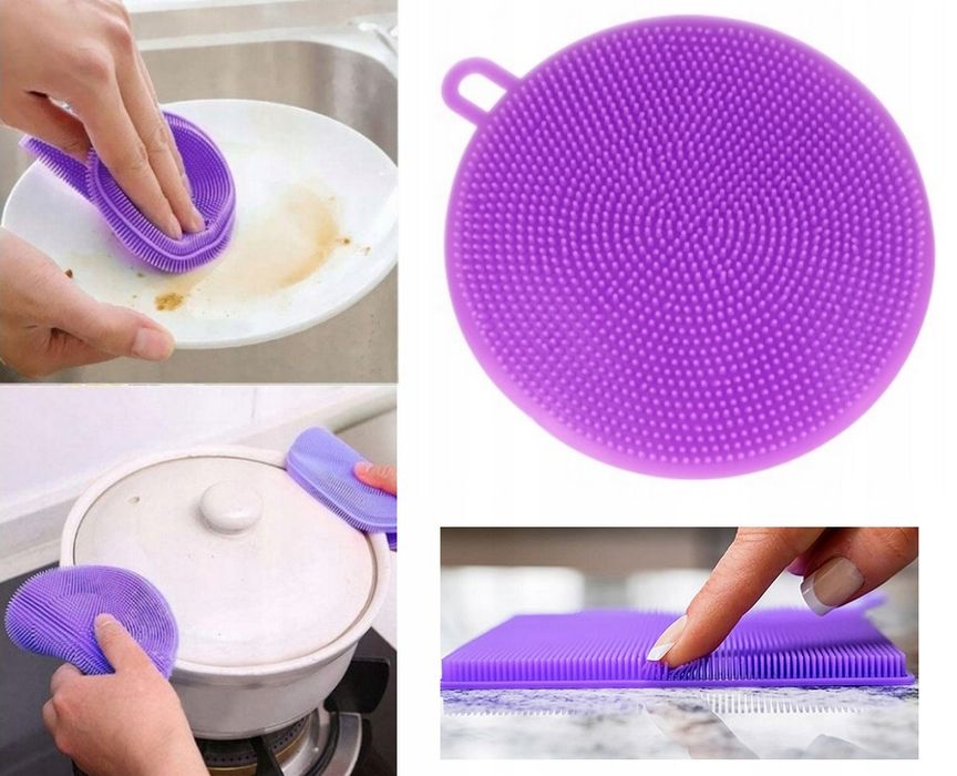 Myjka Silikonowa Gąbka do mycia naczyń Zmywak kuchenny Szczotka