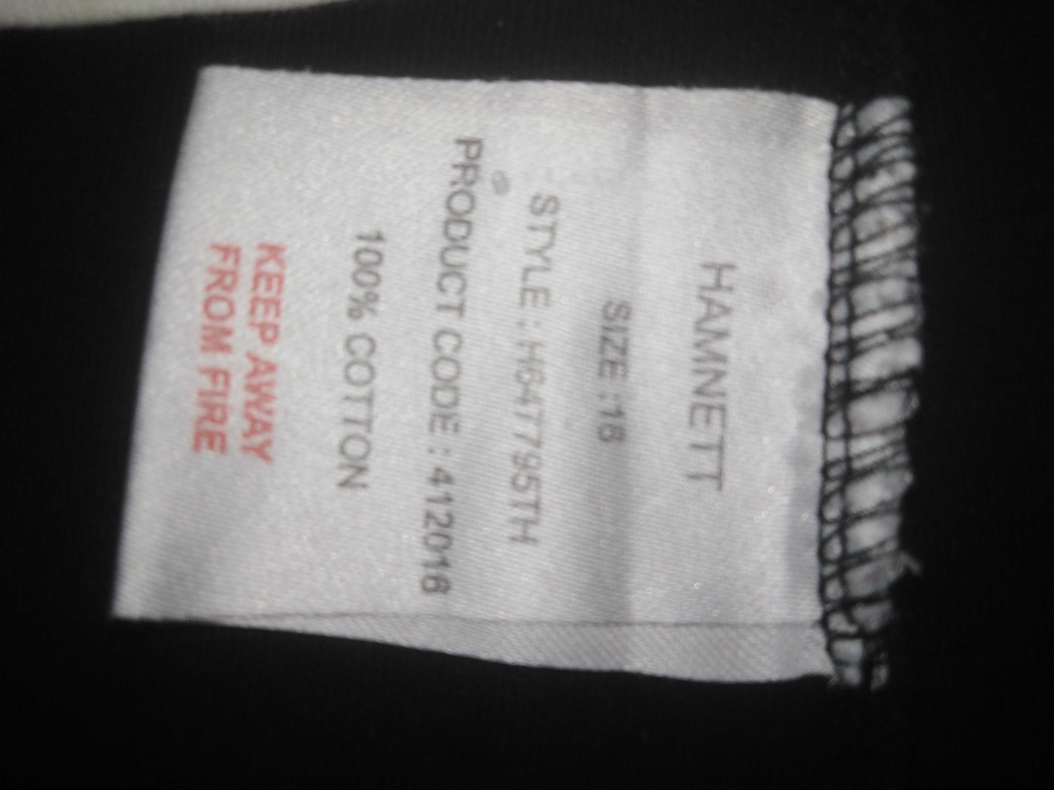 Tishert Hamnett  Sportowa czarno -biały Wyjątkowa bawełna 100% r. M-L