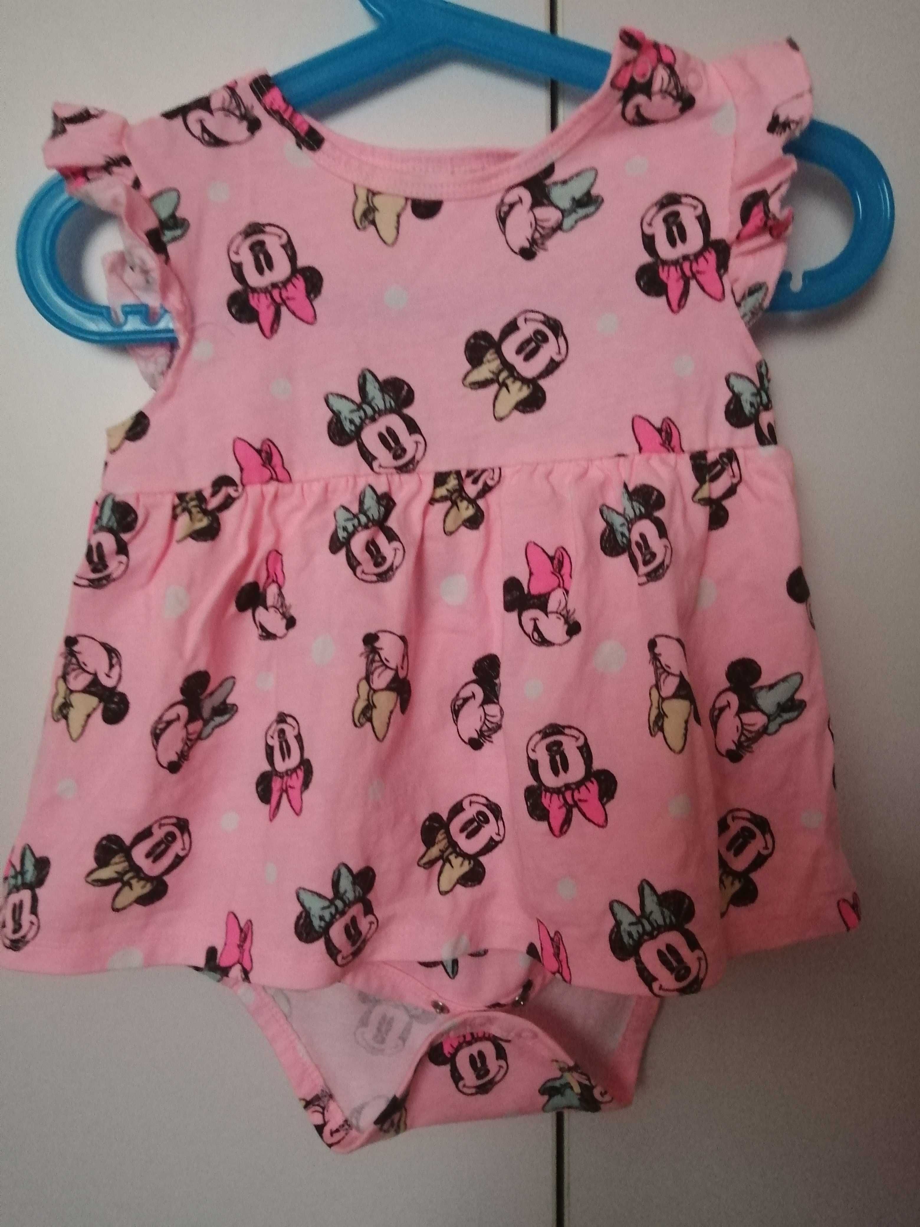 Sukienka z body myszka minnie