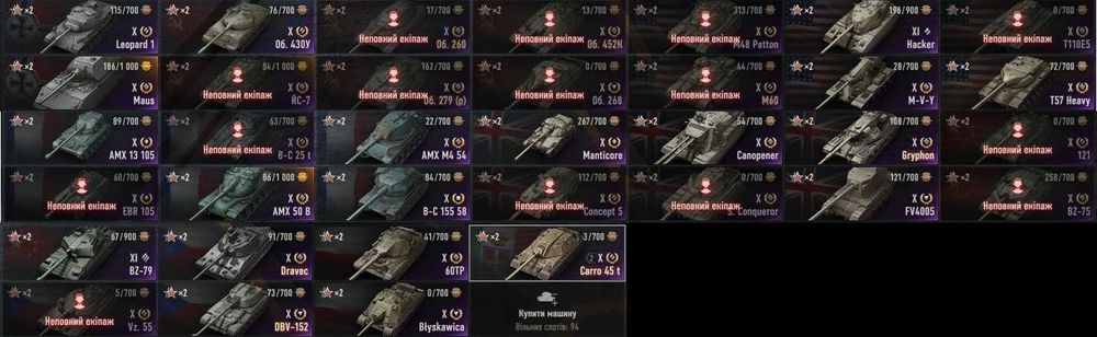 Акаунт World of Tanks