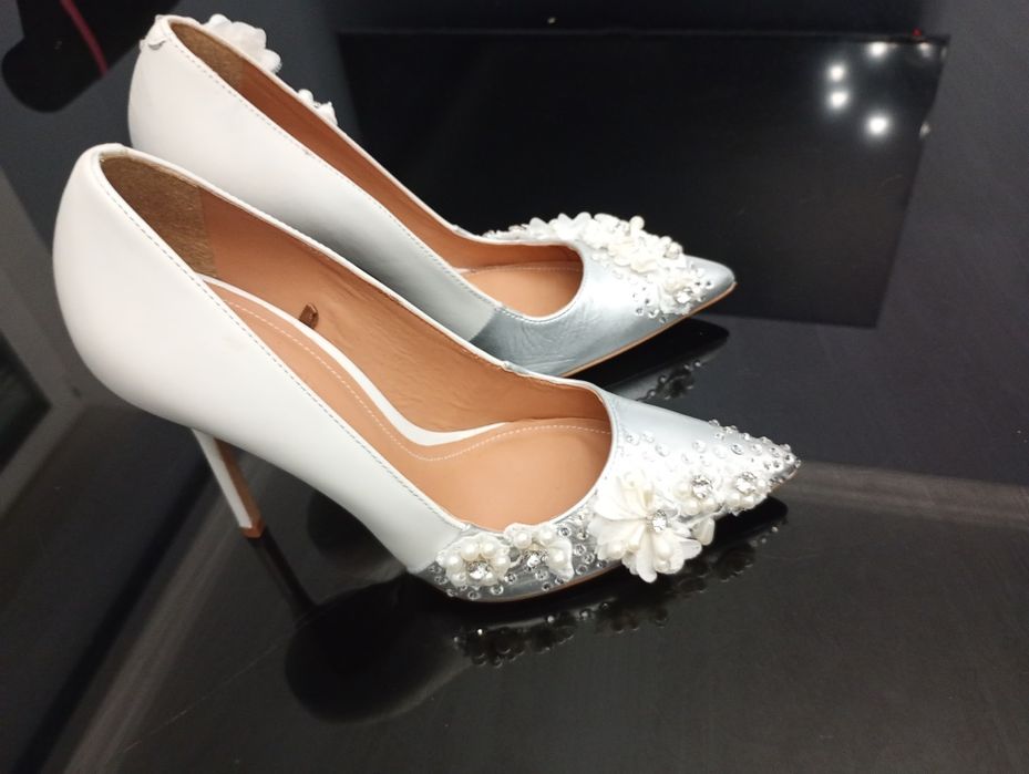 Buty ślubne wyjątkowe ręcznie zdobione