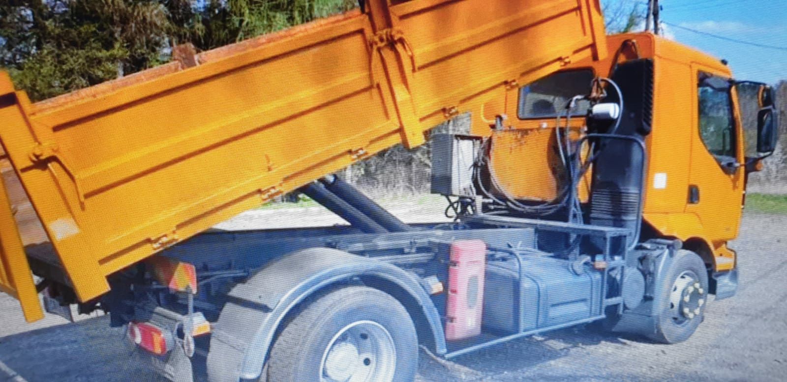 zabudowa kiper wywrotka kipper na 2 siłownikach renault midlum 210 dci