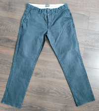 Długie męskie spodnie NEXT premium straight fit 34 (L) / bawełniane