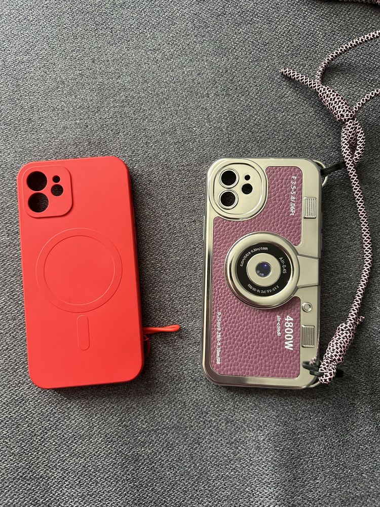 Iphone 12 w kolorze czerwonym + etui