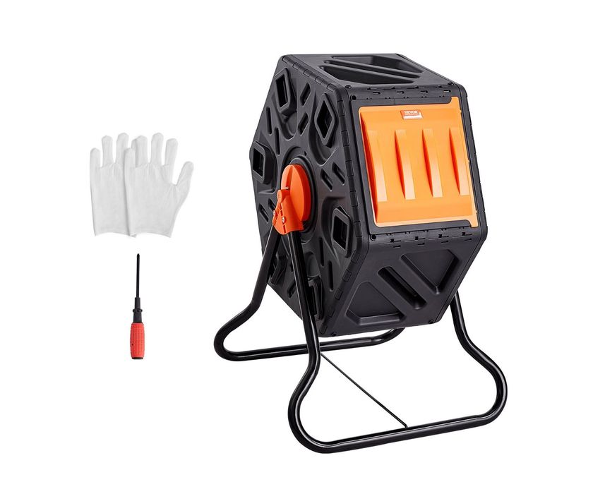 KOMPOSTOWNIK OBROTOWY BĘBNOWY 70L Wielofunkcyjny Wytrzymały Pojemnik