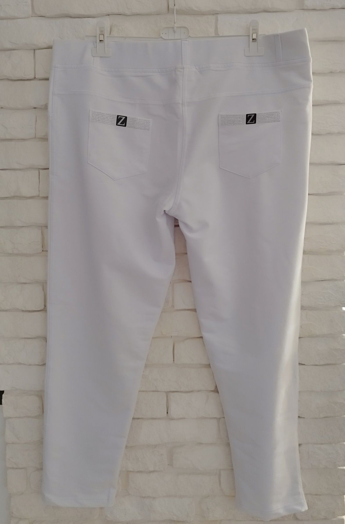 Zentex piękne eleganckie spodnie cyrkonie plus size 48 50