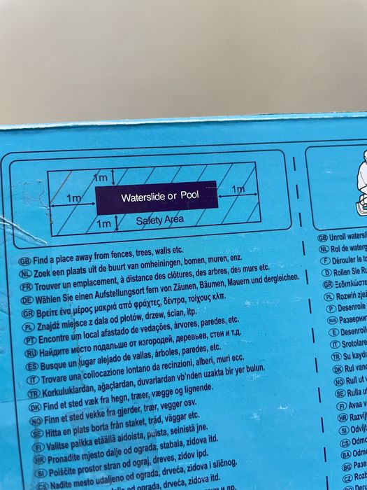 Ślizg wodny zjeżdżalnia 500 x 95 cm