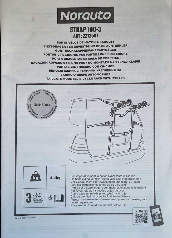 Suporte de bicicletas para carro.