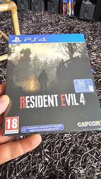 NOVO Resident Evil 4 Remake Steelbook Limited PS4 PS5 PlayStation 5 4