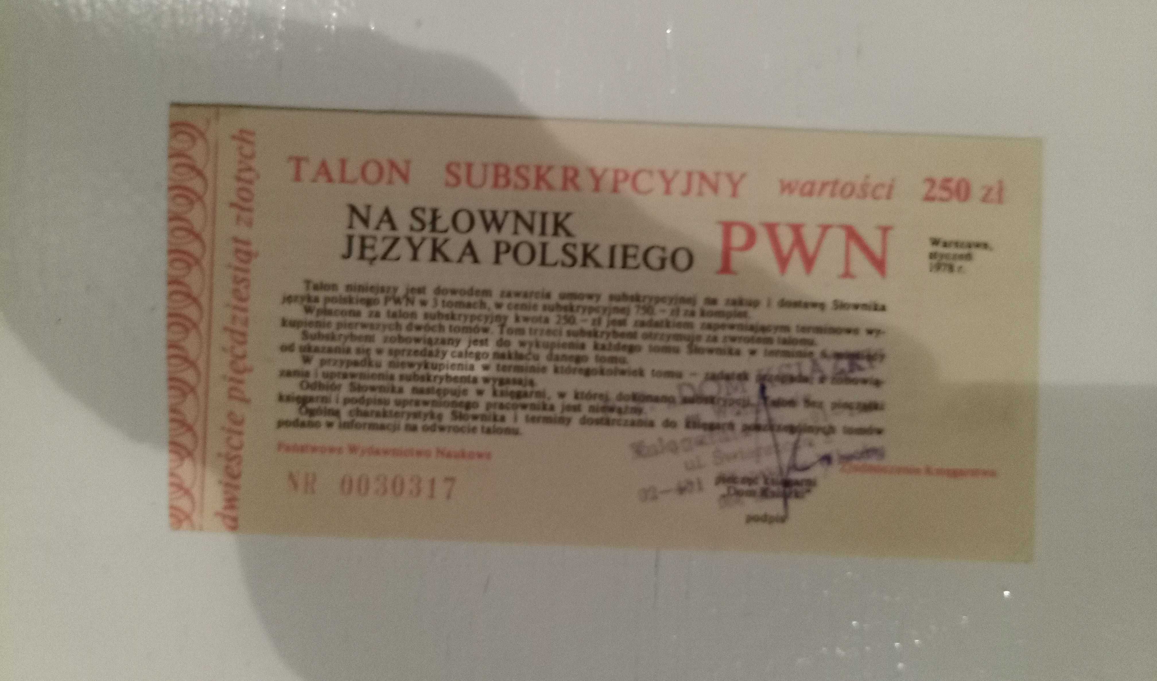 Słownik języka polskiego PRL - 3 tomy